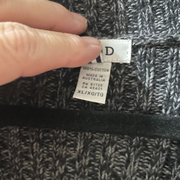 VTG Y2K IZOD Womens Cardigan Sweater XL Cable Knit Cottagecore Boho - Picture 4 of 12